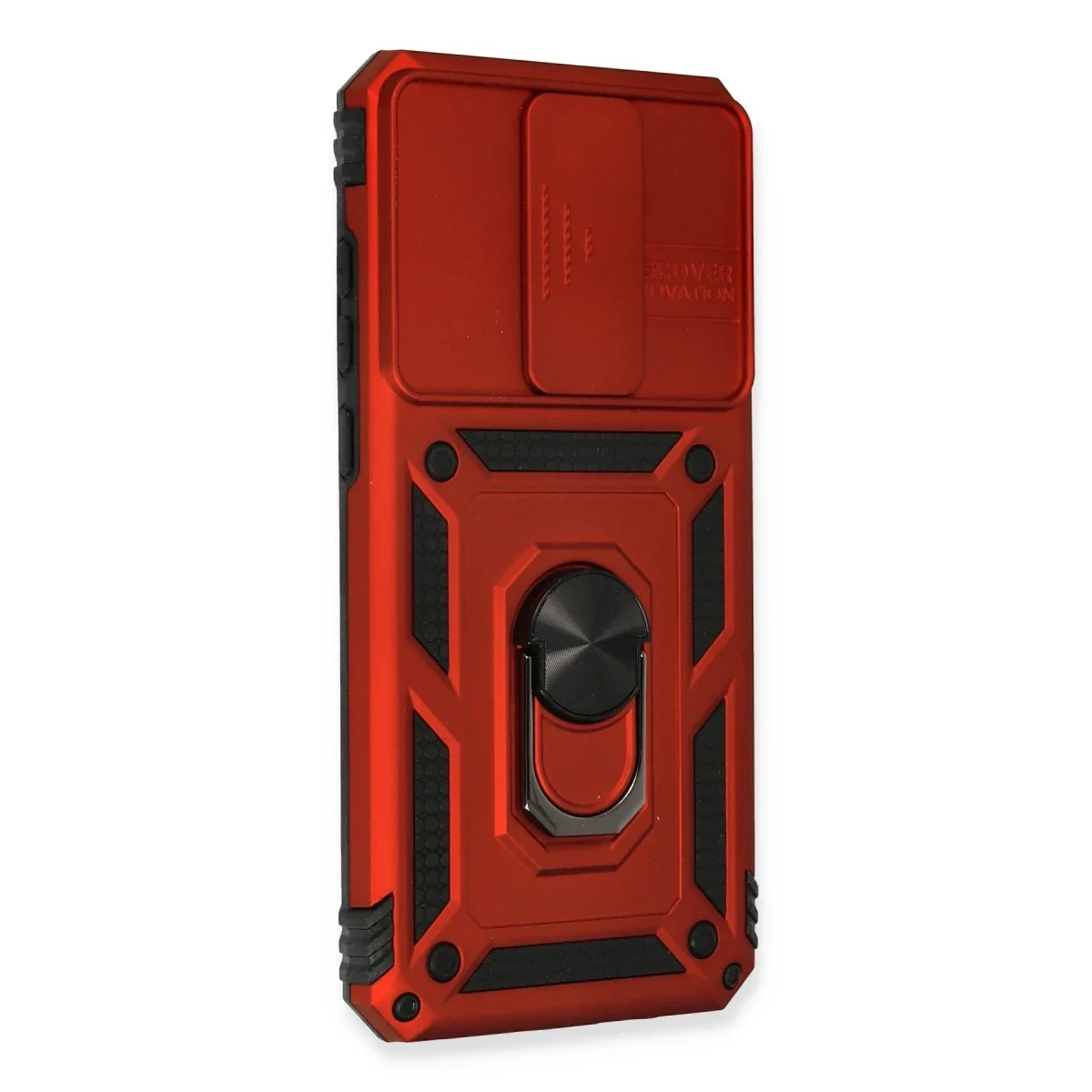 Xiaomi Redmi Note 8 Pro Kılıf Pars Lens Yüzüklü Silikon - Kırmızı görsel 2