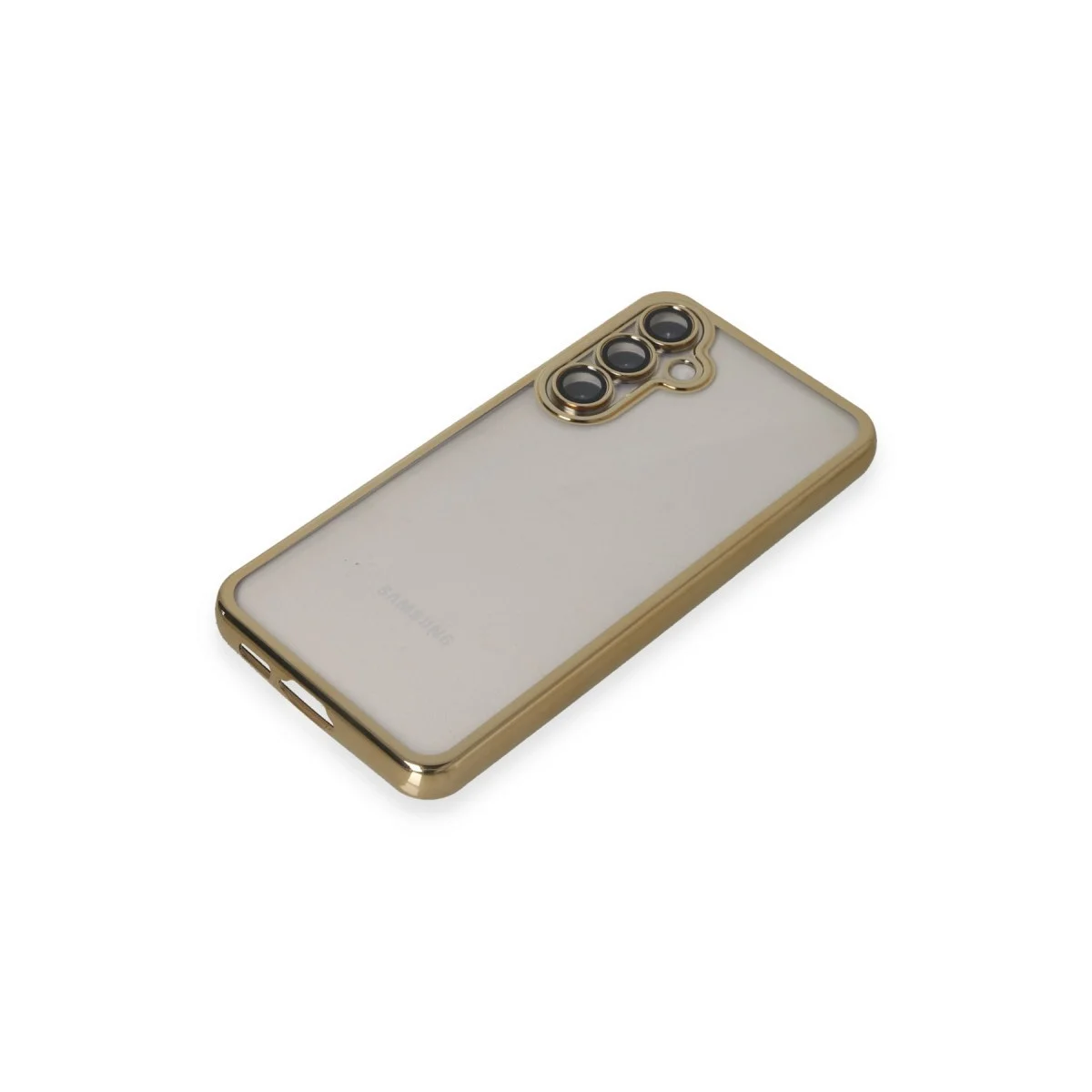 Samsung Galaxy S23 Fe Kılıf Razer Lensli Silikon - Gold görsel 4