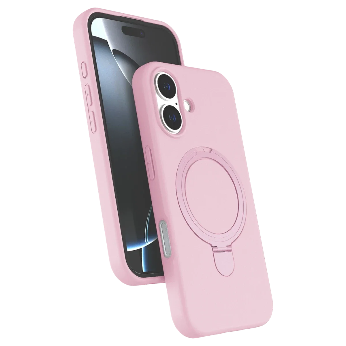Apple iPhone 17 Regal Magsafe Standlı Kapak - Açık Pembe