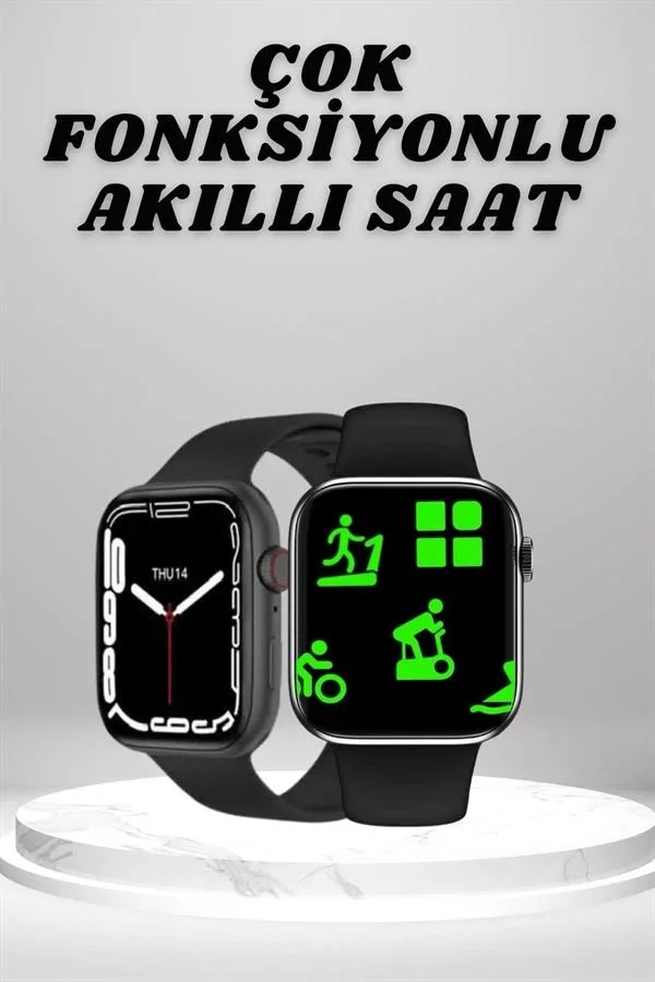 Akıllı Saat Tema Değiştirme Uyku ve Sağlık Takibi Sesli Asistan Bildirim Görme Yeni Nesil görsel 2
