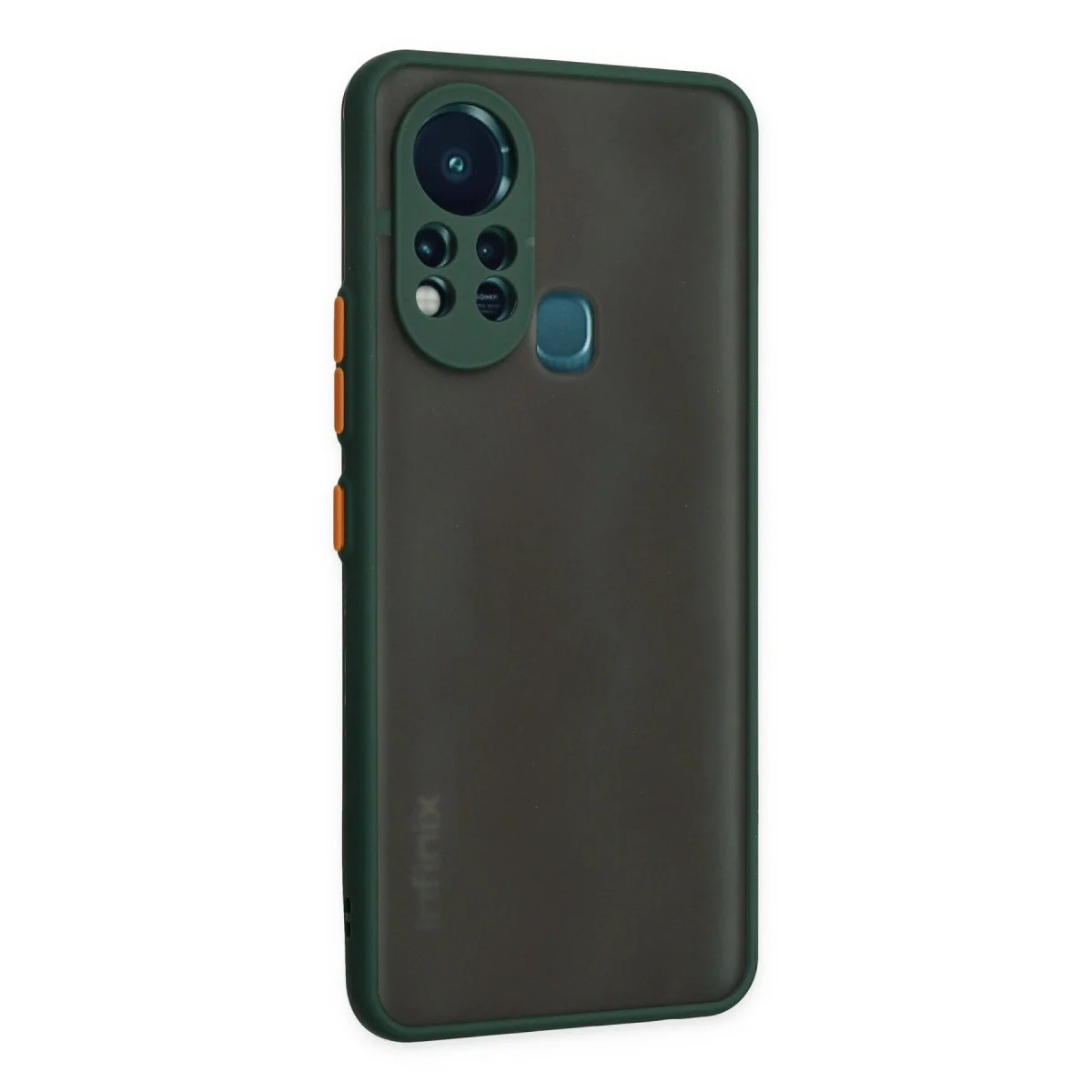 İnfinix Hot 11s Kılıf Montreal Silikon Kapak - Yeşil görsel 2