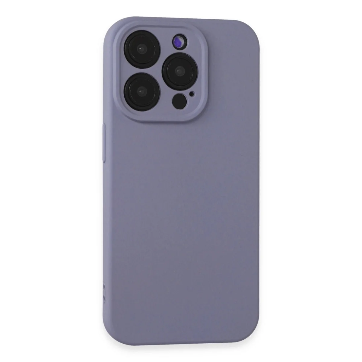 Apple İphone 15 Pro Kılıf Nano İçi Kadife Silikon - Lila