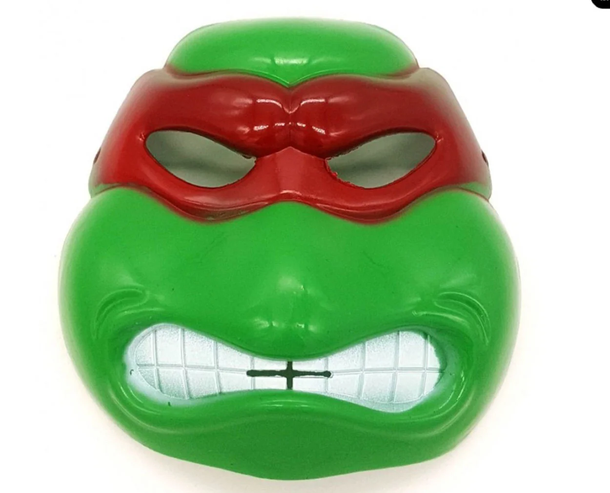 Ninja Kaplumbağalar Maskesi Raphael Maskesi görsel 5