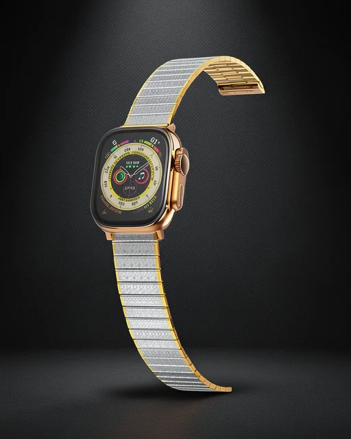 Apple Watch 38mm Made Metal Kordon (saat Değildir) - Gümüş-gold