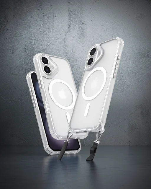 Apple İphone 16 Kılıf Enka Magsafe Silikon Kılıf - Şeffaf