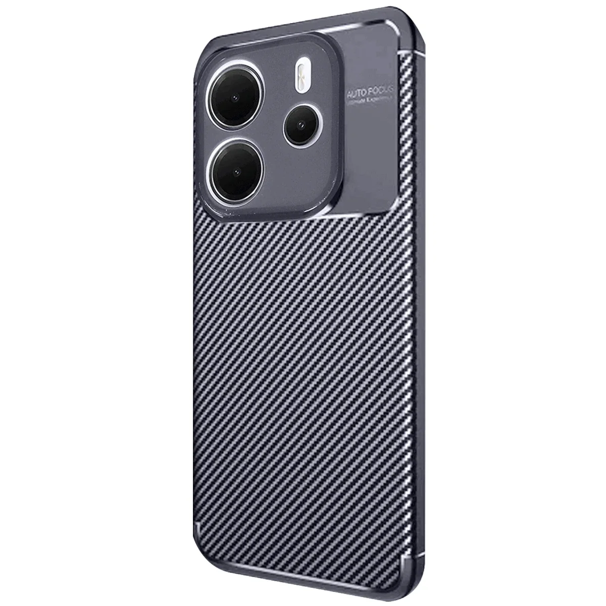 Xiaomi Redmi Note 14 4G Kılıf Auto Focus Karbon Kapak - Lacivert görsel 3
