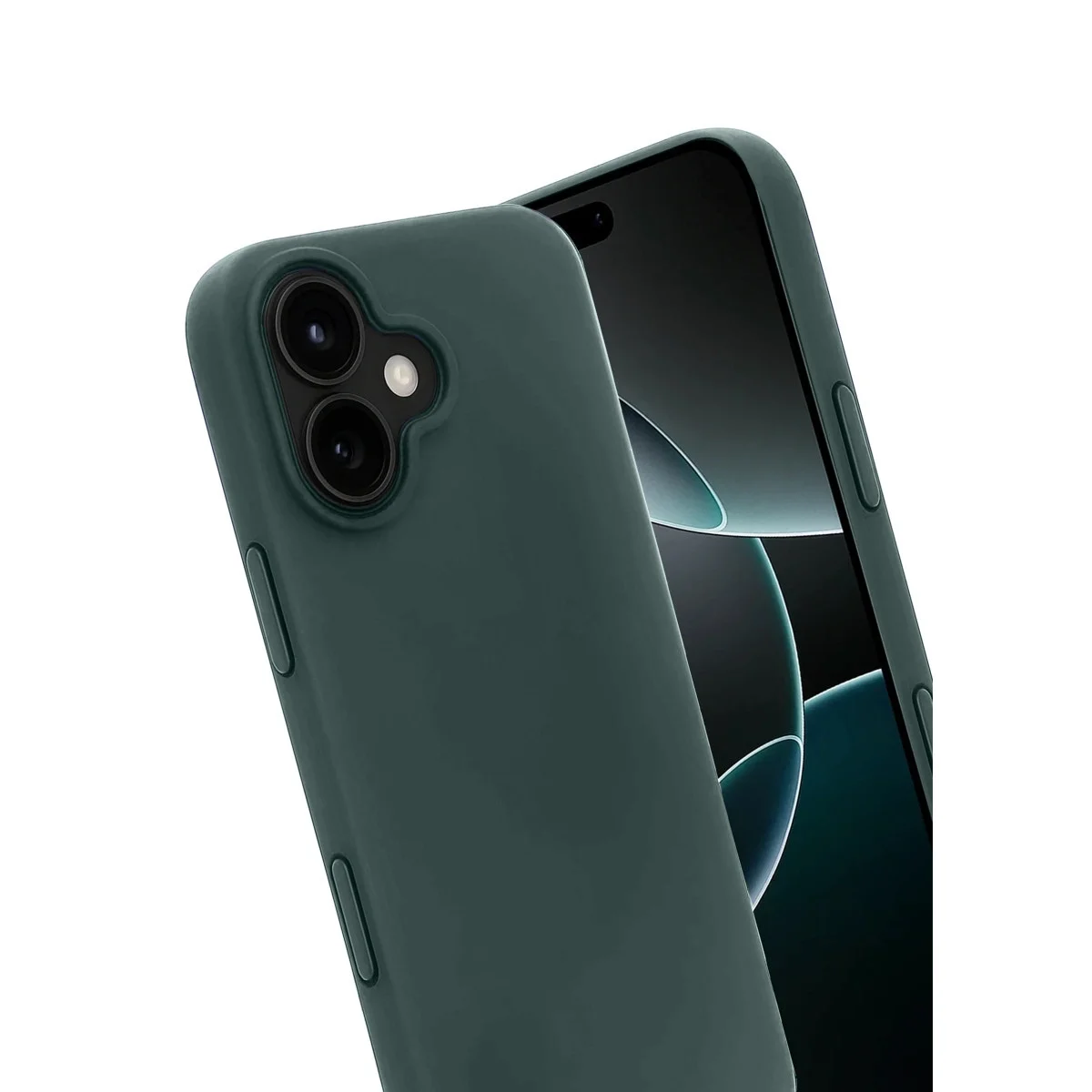 Apple İphone 17 First Silikon - Koyu Yeşil görsel 3