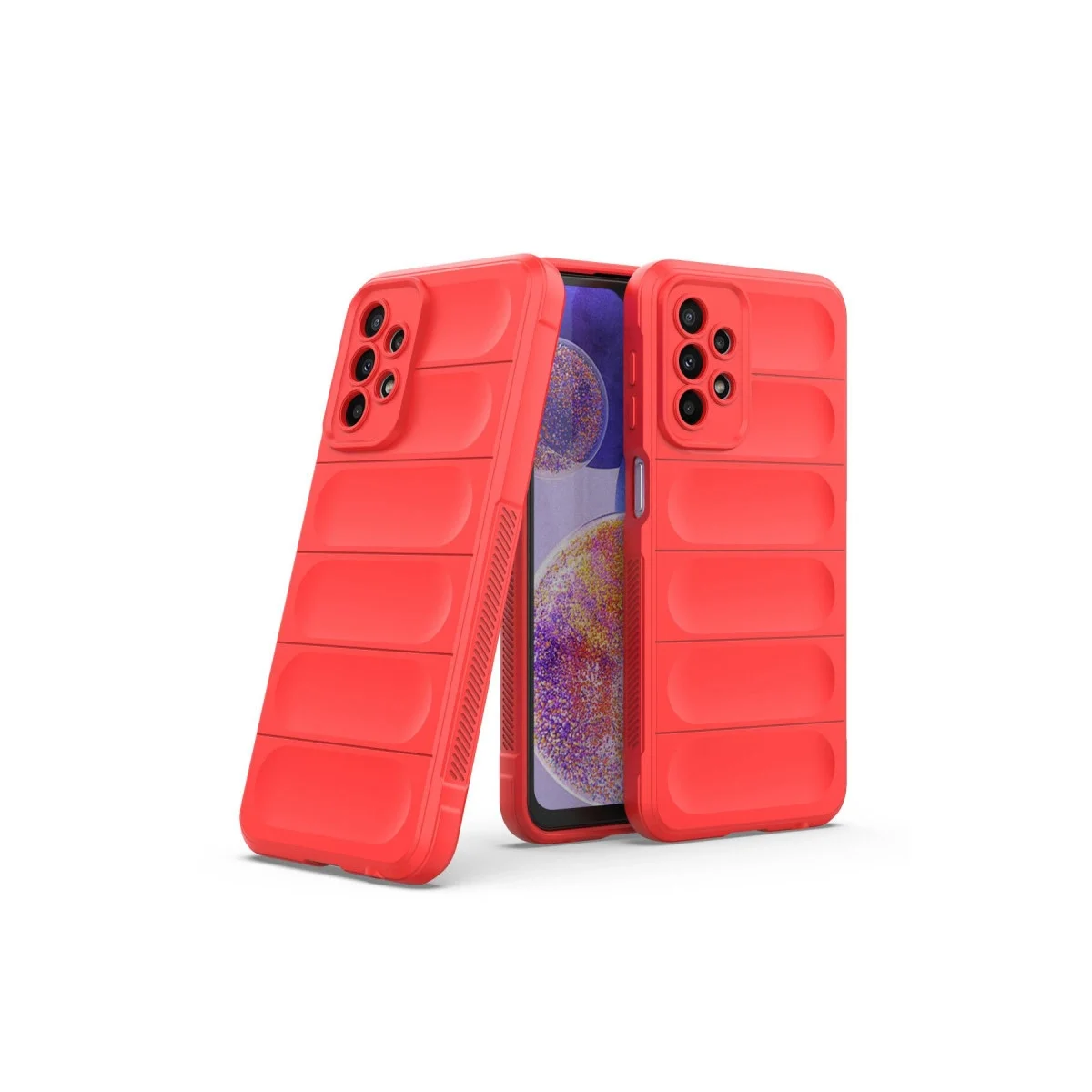 Samsung Galaxy A23 4g Kılıf Optimum Silikon - Kırmızı görsel 2