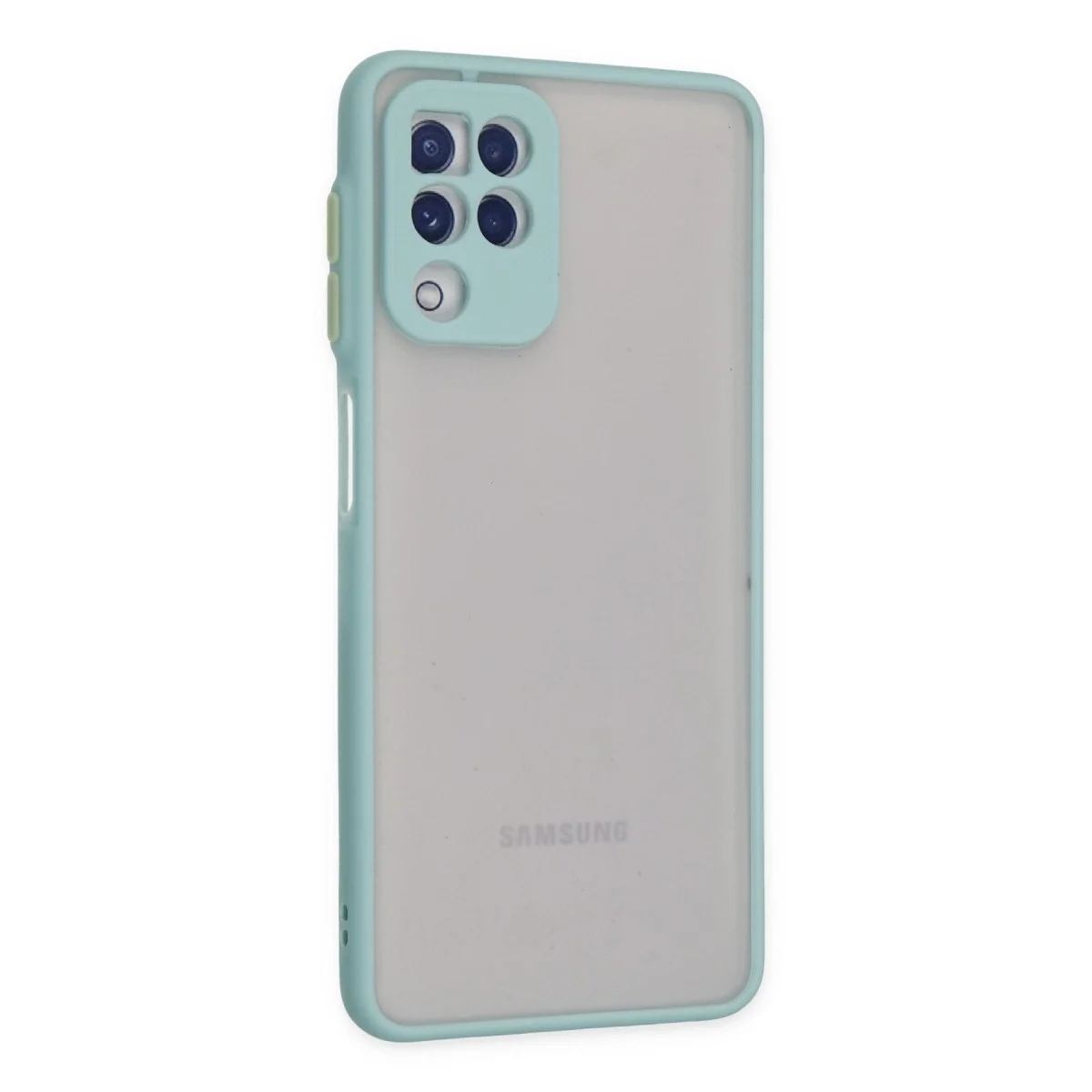 Samsung Galaxy A22 Kılıf Montreal Silikon Kapak - Turkuaz görsel 2