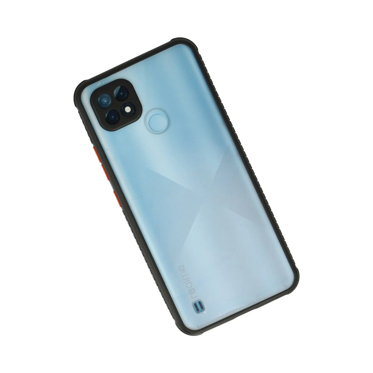 Realme C21 Kılıf Miami Şeffaf Silikon - Siyah görsel 2