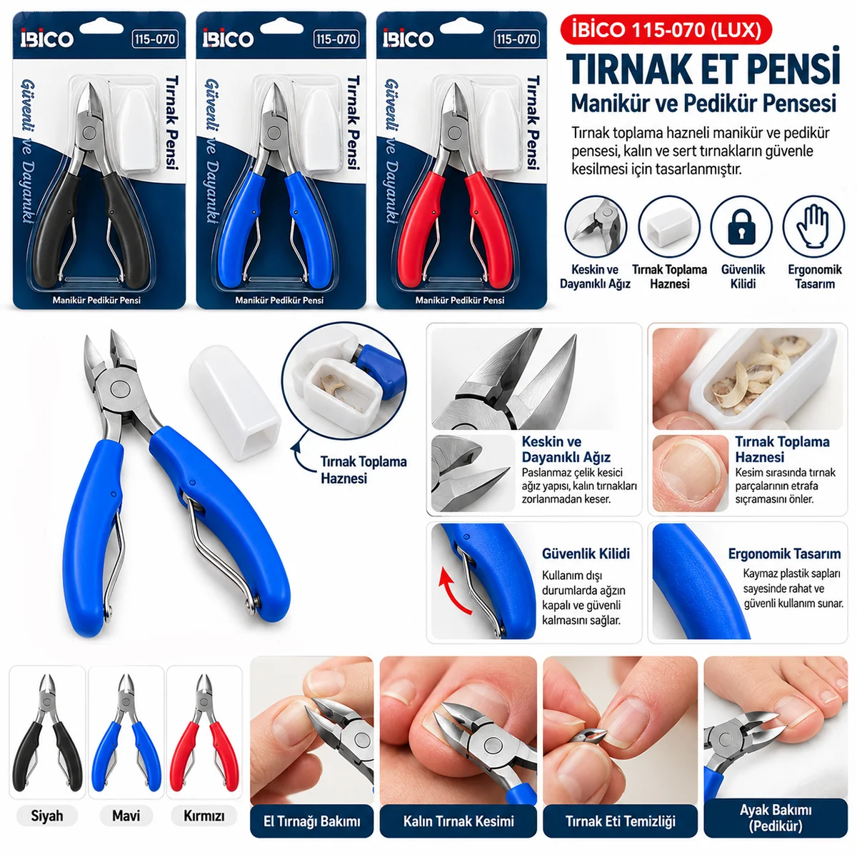 Tırnak Eti Pensi - Pedikür Manikür Makası görsel 3