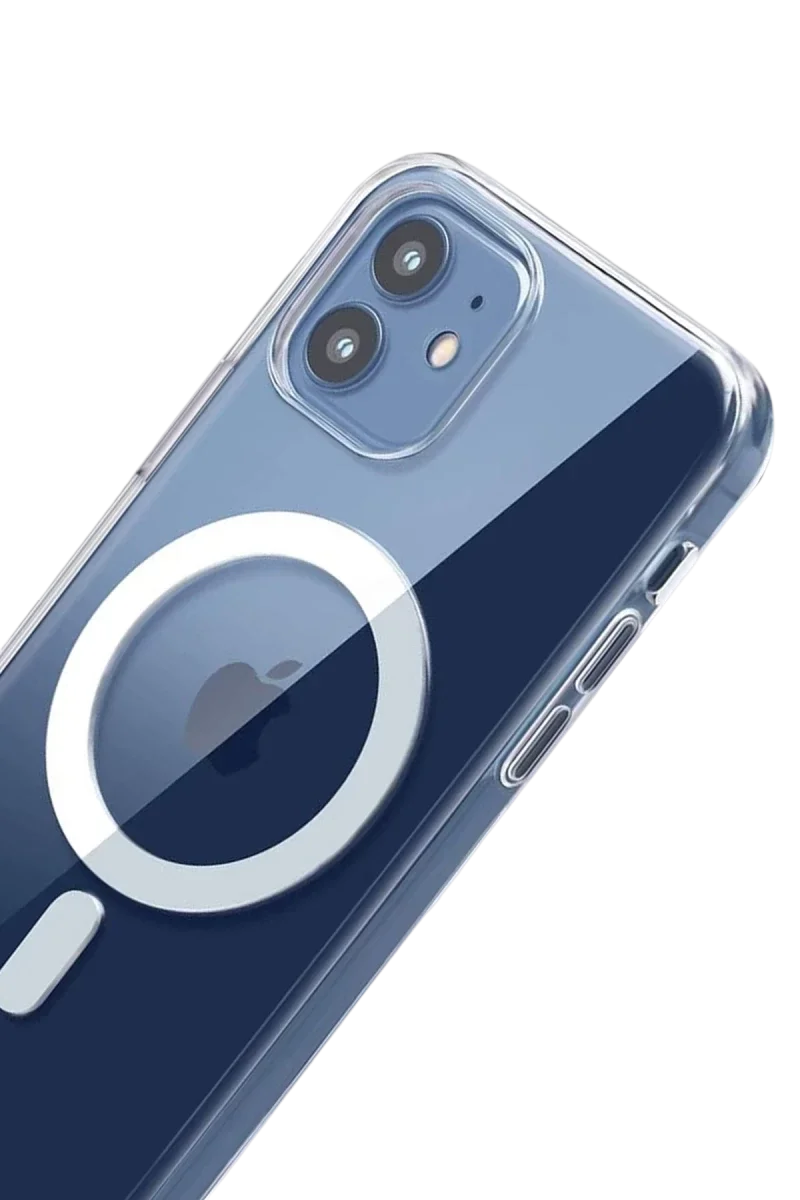 Apple iPhone 11 Combo Sert Şeffaf Magsafe Kapak - Şeffaf görsel 3