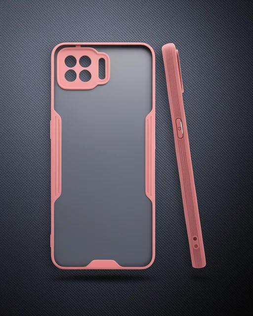 Oppo A73 Kılıf Platin Silikon - Pembe