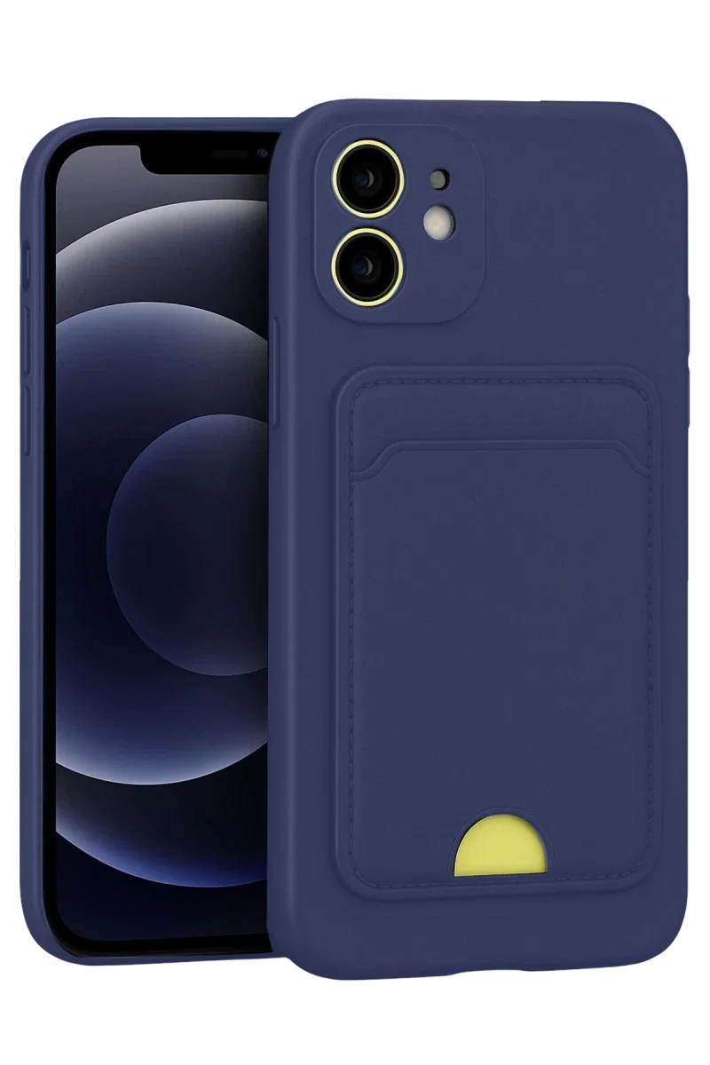 Apple iPhone 11 Kılıf Kelvin Kartvizitli Silikon - Lacivert
