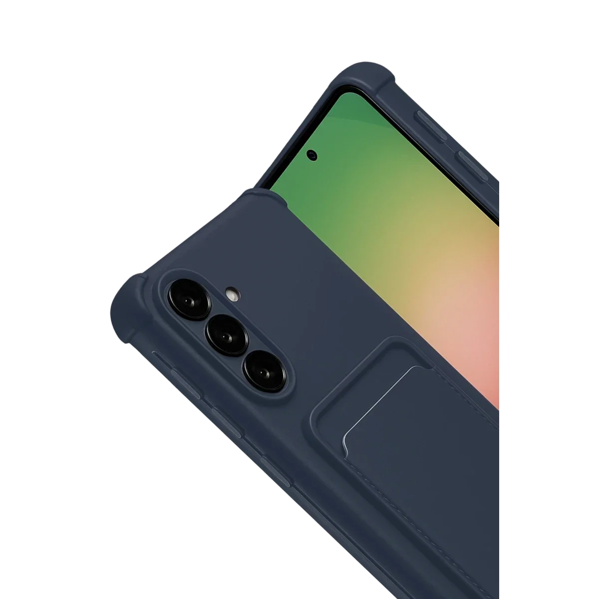 Samsung Galaxy A17 5G Kelvin Kartvizitli Silikon - Lacivert görsel 2
