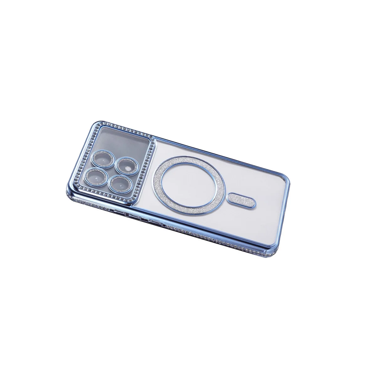 Xiao Poco X6 Pro Joke Simli Magneticsafe Kılıf - Mavi görsel 4