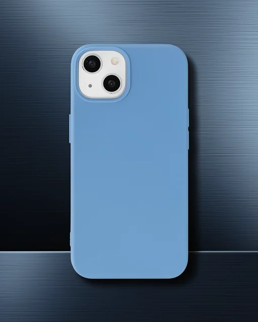 Apple İphone 15 Pro Kılıf Nano İçi Kadife Silikon - Mavi