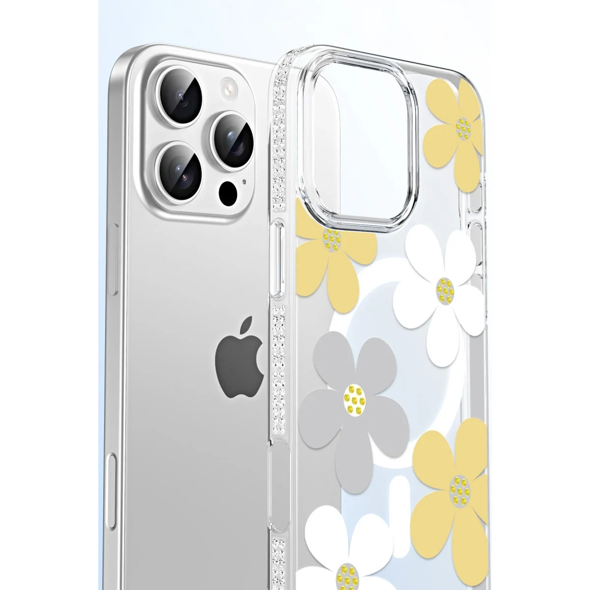Joko Apple İphone 16 Pro Max Floral Magsafe Kapak - Sarı görsel 5