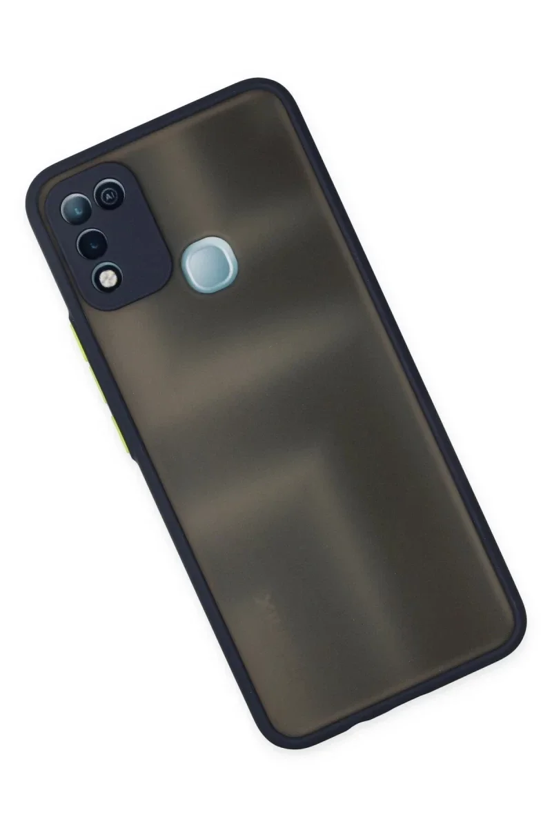 İnfinix Hot 10 Play Kılıf Montreal Silikon Kapak - Lacivert görsel 3