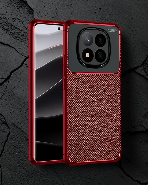 Xiaomi Redmi Note 14 Pro 5g Kılıf Auto Focus Karbon Kapak - Koyu Yeşil