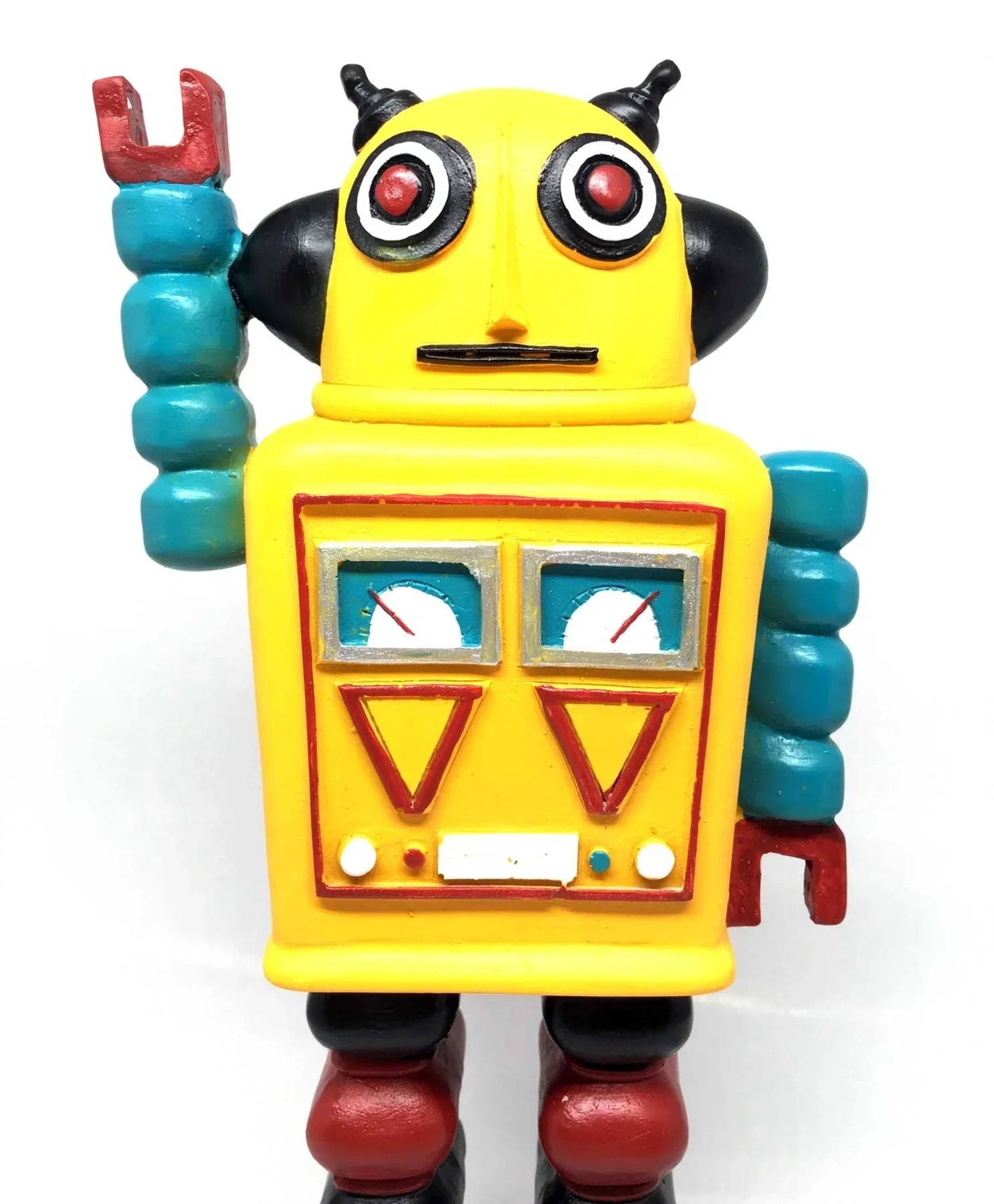 Decotown Nostaljik Sevimli Uzaylı Robot Şeklinde Figür Biblo görsel 4