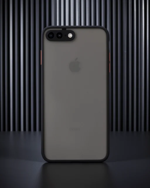 Apple İphone 7 Plus Kılıf Montreal Silikon Kapak - Siyah