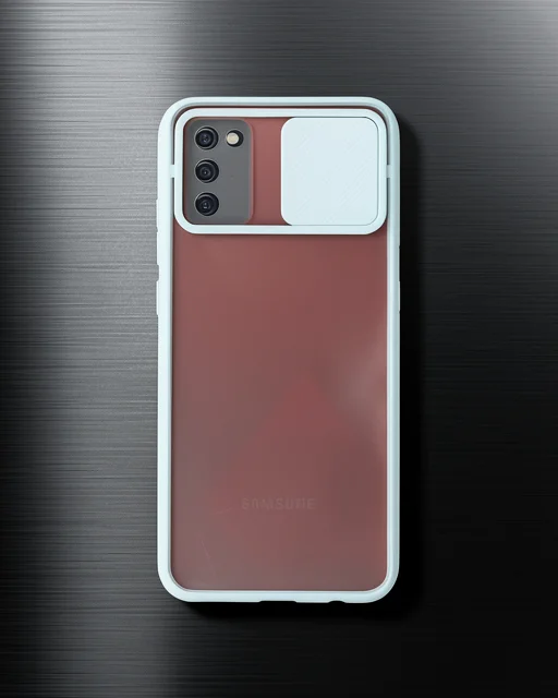 Samsung Galaxy A03s Kılıf Palm Buzlu Kamera Sürgülü Silikon - Turkuaz