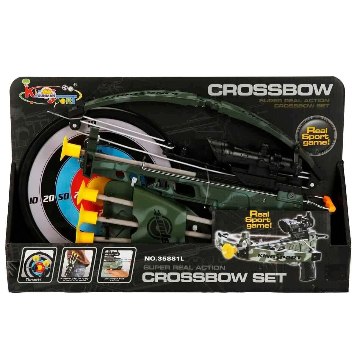 01035881 Sun-yfn-ok Set Crossbow Askeri 4 Vak Ok Sadak Hedefli görsel 4