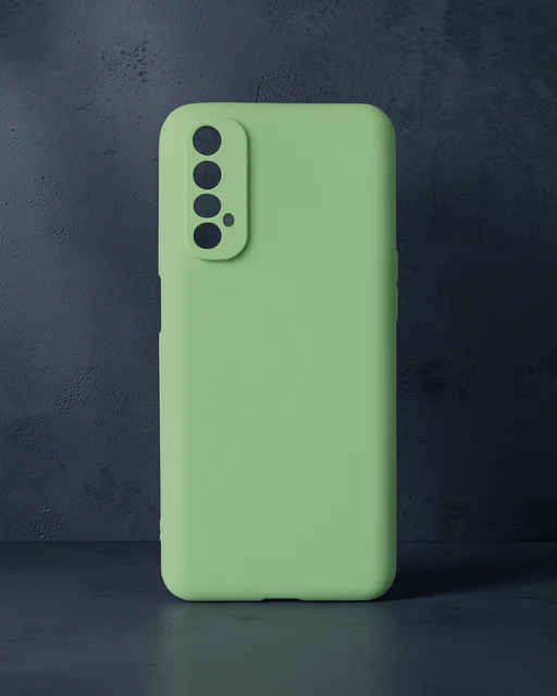 Realme 7 Kılıf First Silikon - Yeşil