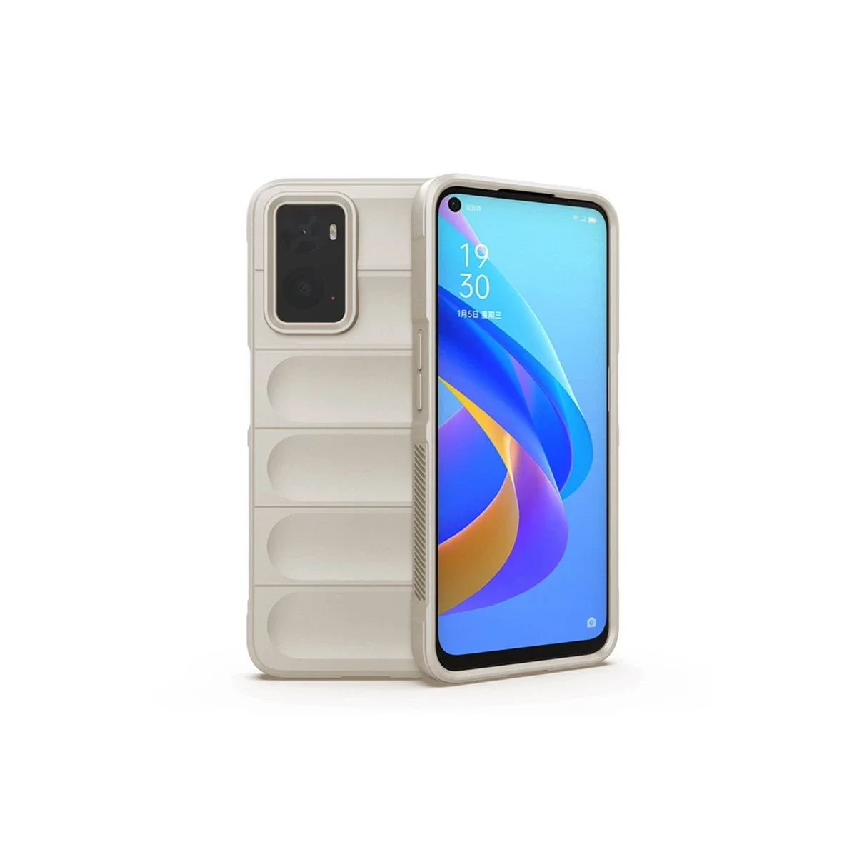 Realme 9i 4G Kılıf Optimum Silikon - Krem