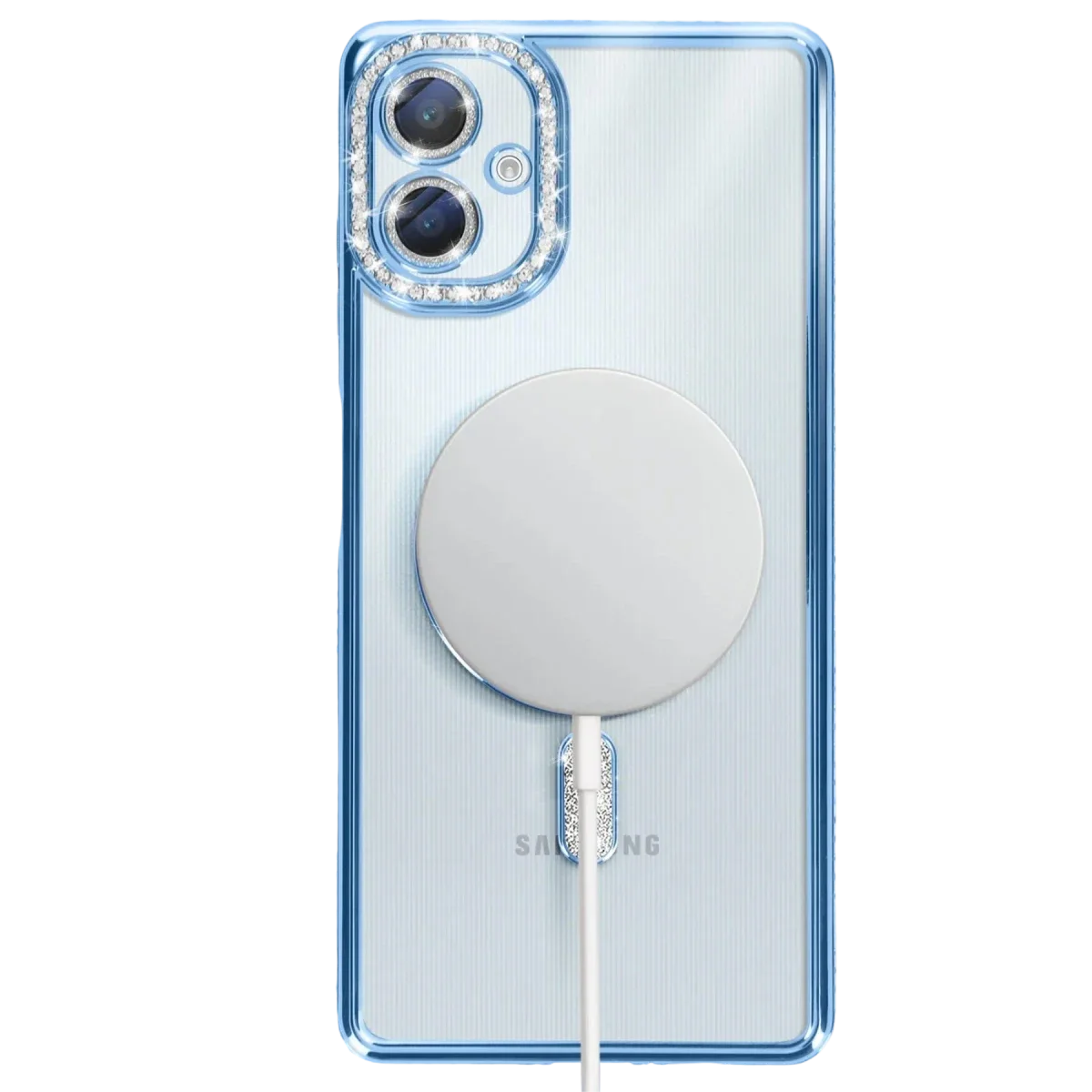 Samsung Galaxy A06 Joke Simli Magneticsafe Kılıf - Mavi görsel 5