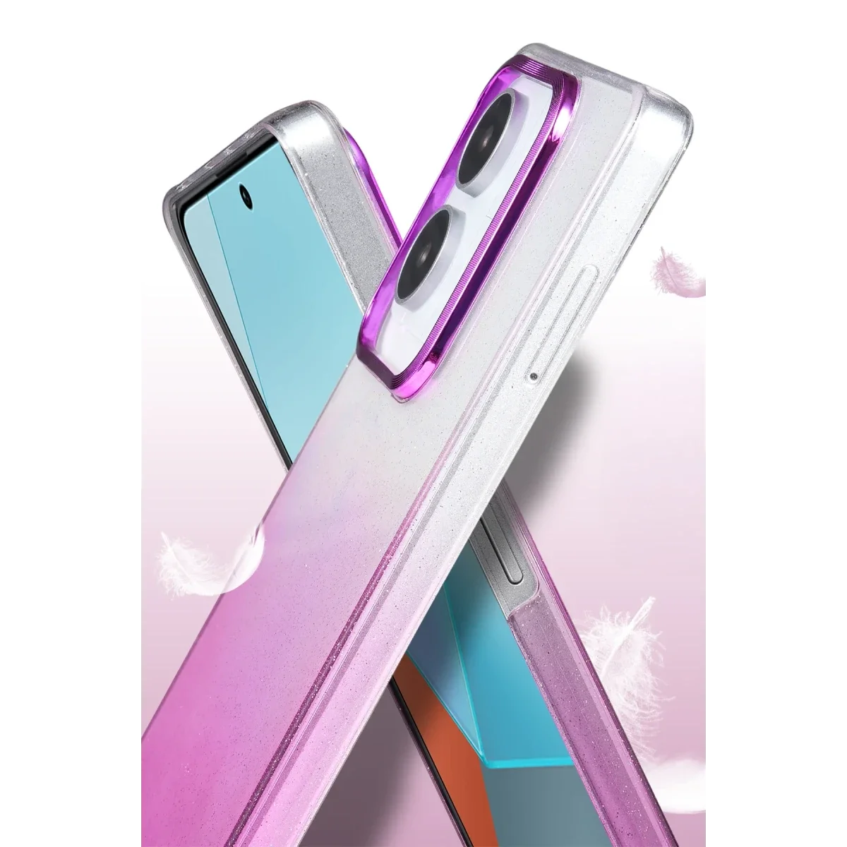 Xiaomi Redmi Note 13 Pro 4G Glossy Kapak - Pembe görsel 3