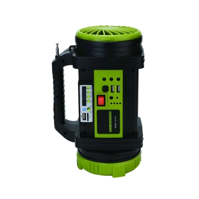 WS-5683 30W Şarjlı Solar Ev Aydınlatma Seti Radyo Fan Powerbank Spot Fener görsel 4