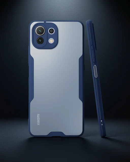 Xiaomi Mi 11 Lite Kılıf Platin Silikon - Lacivert