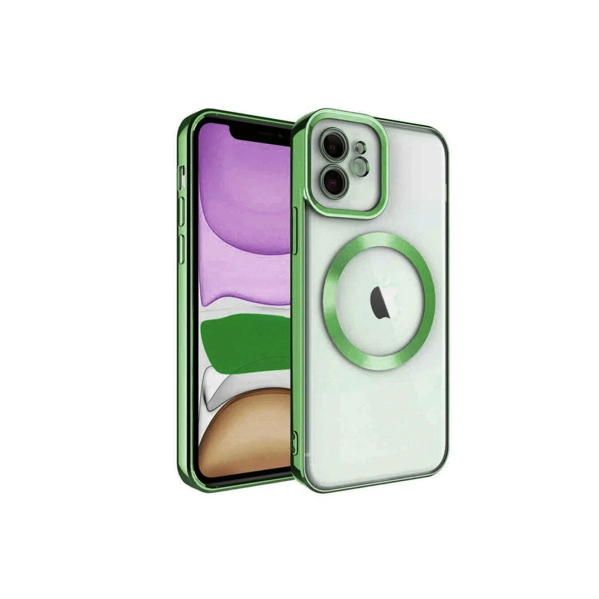 Apple iPhone 11 Kılıf Kross Magneticsafe Kapak - Koyu Yeşil