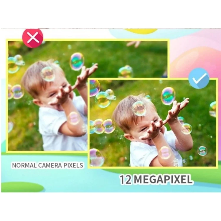 X900 Dijital Çocuk Fotoğraf Makinesi Selfie Kamera 3.5 İnç Dijital Çocuk Kamerası 1080p (mavi) görsel 4