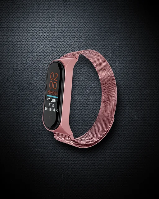 Xiaomi Mi Band 4 Metal Mıknatıslı Kordon - Rose