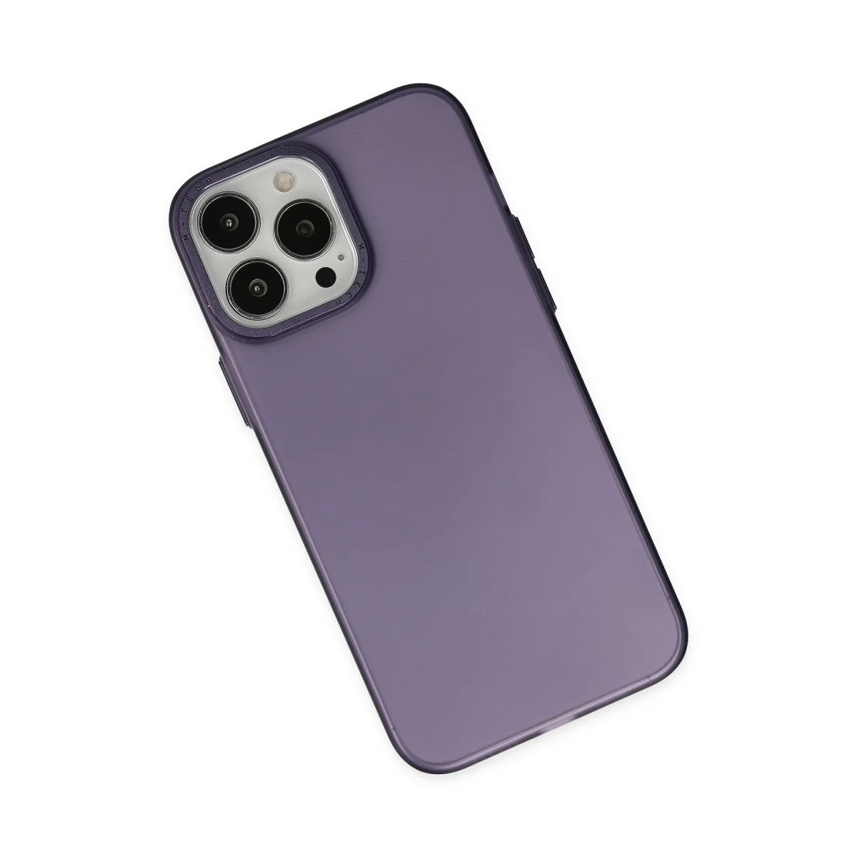 Apple İphone 14 Pro Max Kılıf Modos Metal Kapak - Mor görsel 2