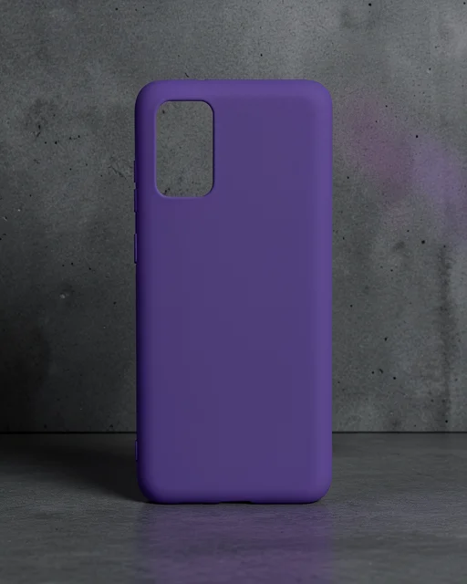 Samsung Galaxy S20 Plus Kılıf Nano İçi Kadife Silikon - Mor