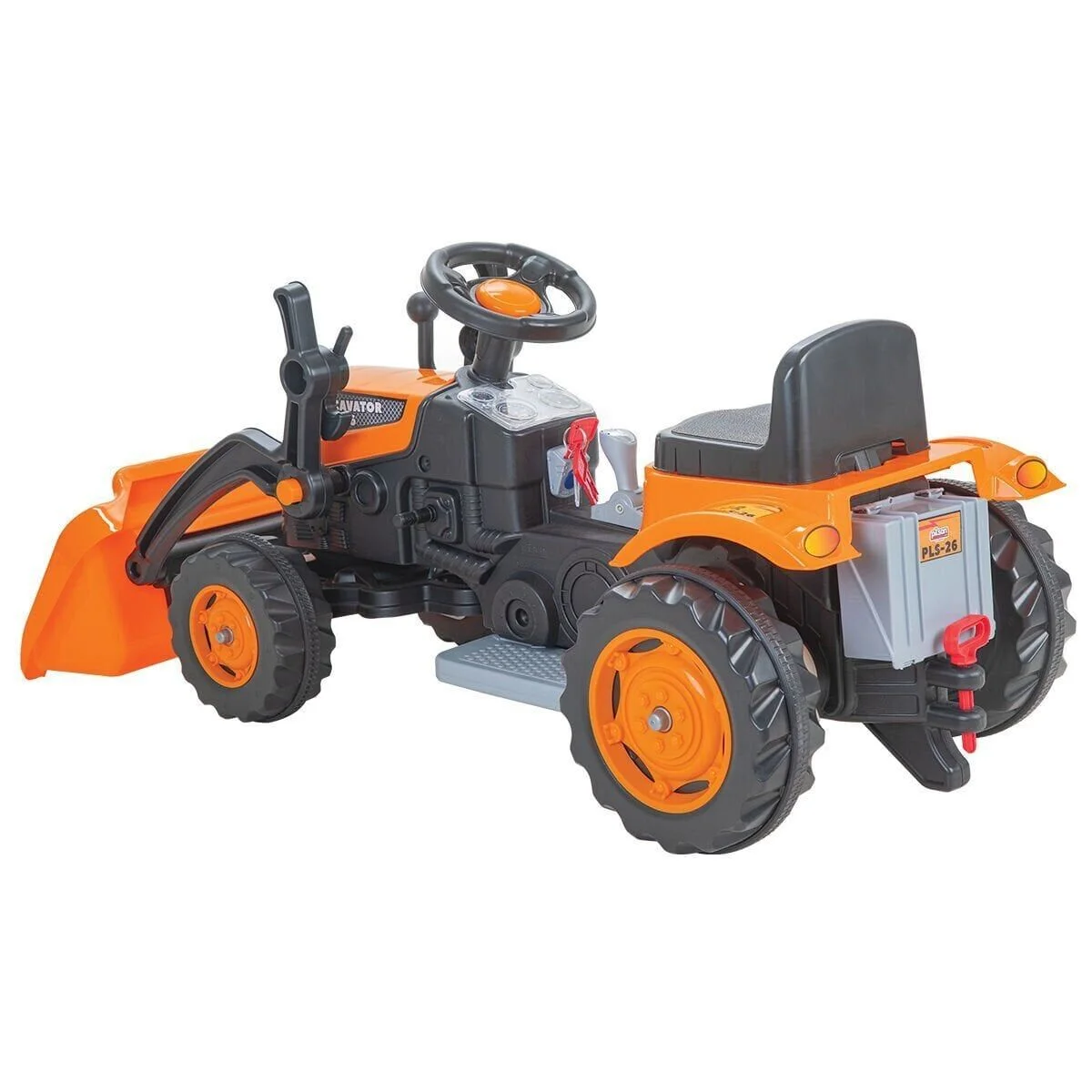 05 124 Excavator PLS-26 Traktör Kepçeli 6V Akülü görsel 2