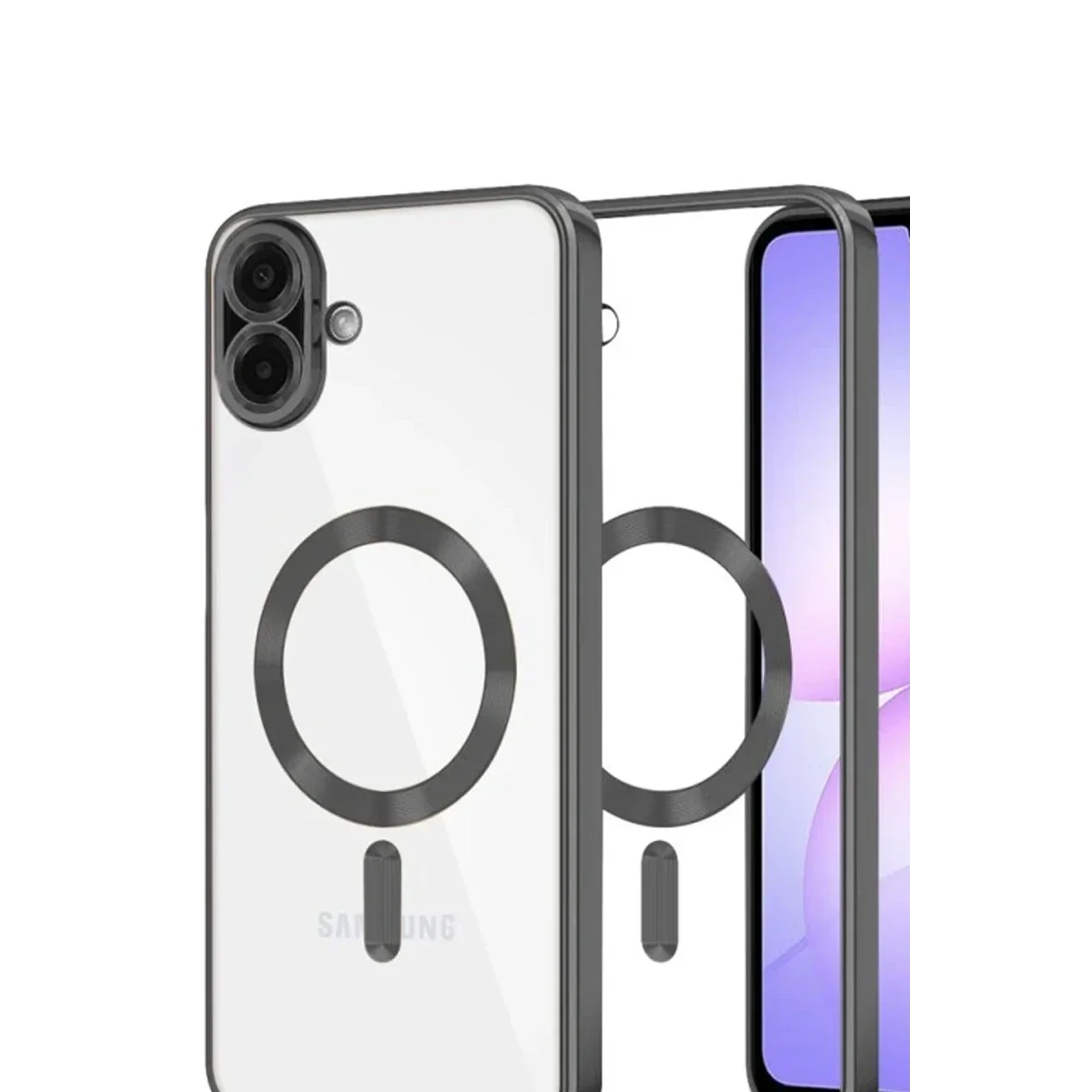 Samsung Galaxy A07 4G Kross Magneticsafe Kapak - Siyah görsel 2