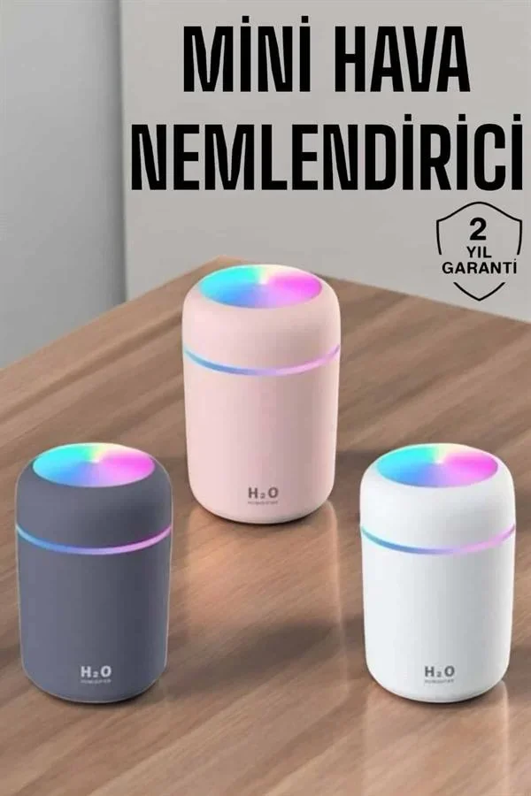 Buharlı Hava Nemlendirici Aromaterapi Renk Değiştirilebilir görsel 2