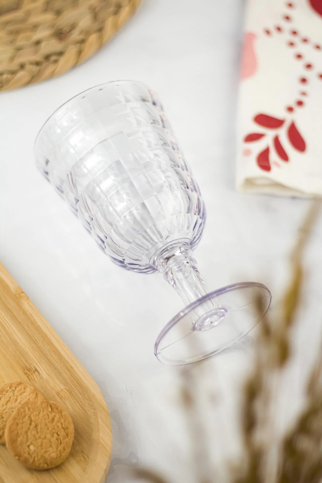 Allegra Şeffaf 6’lı Kadeh Bardak Seti 750 ml Akrilik Malzeme - Cam Değildir Kırılmaya Dayanıklı görsel 3