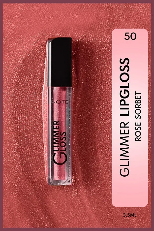 Glimmer Gloss Rose Sorbet Lip Gloss - 50 Rose Sorbet