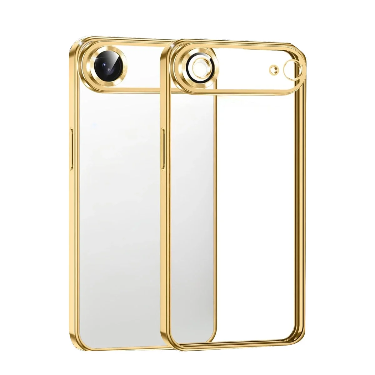 Apple iPhone 17 Air Razer Lensli Silikon - Gold görsel 3