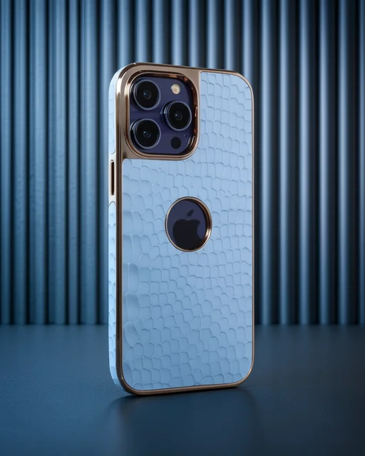 Apple İphone 14 Pro Max Kılıf Snake Kapak - Sierra Blue