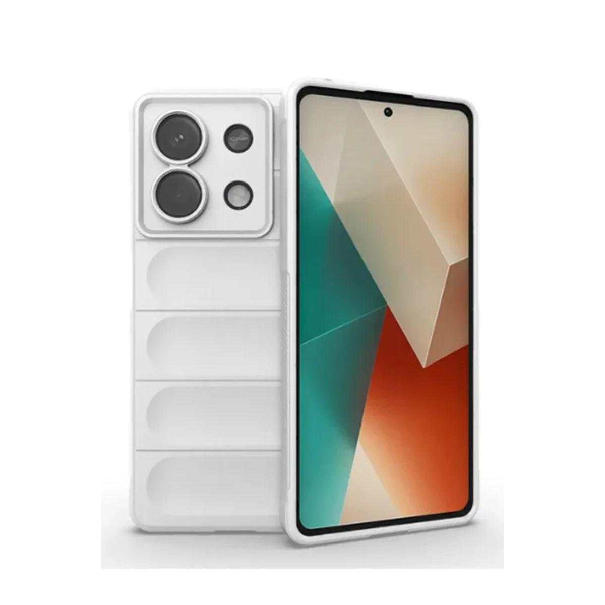 Xiao Poco X6 Kılıf Optimum Silikon - Krem
