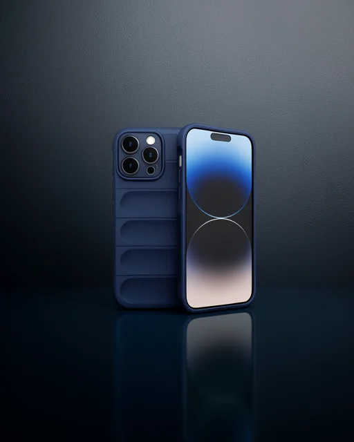 Apple İphone 15 Pro Max Kılıf Optimum Silikon - Lacivert