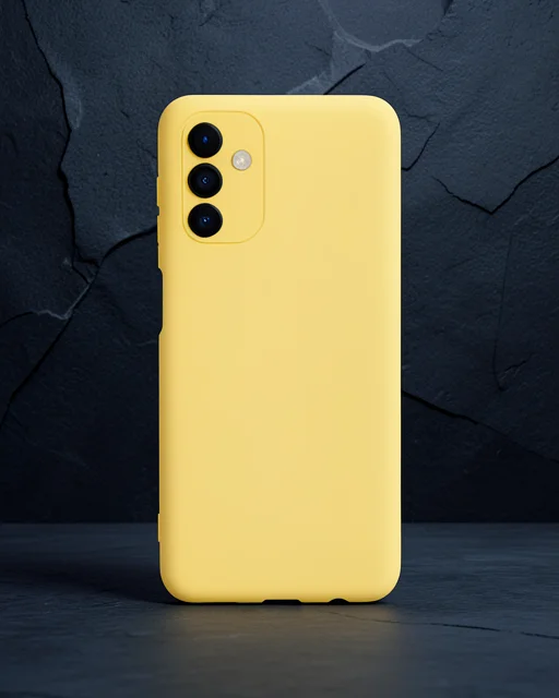 Samsung Galaxy A24 4g Kılıf Nano İçi Kadife Silikon - Sarı