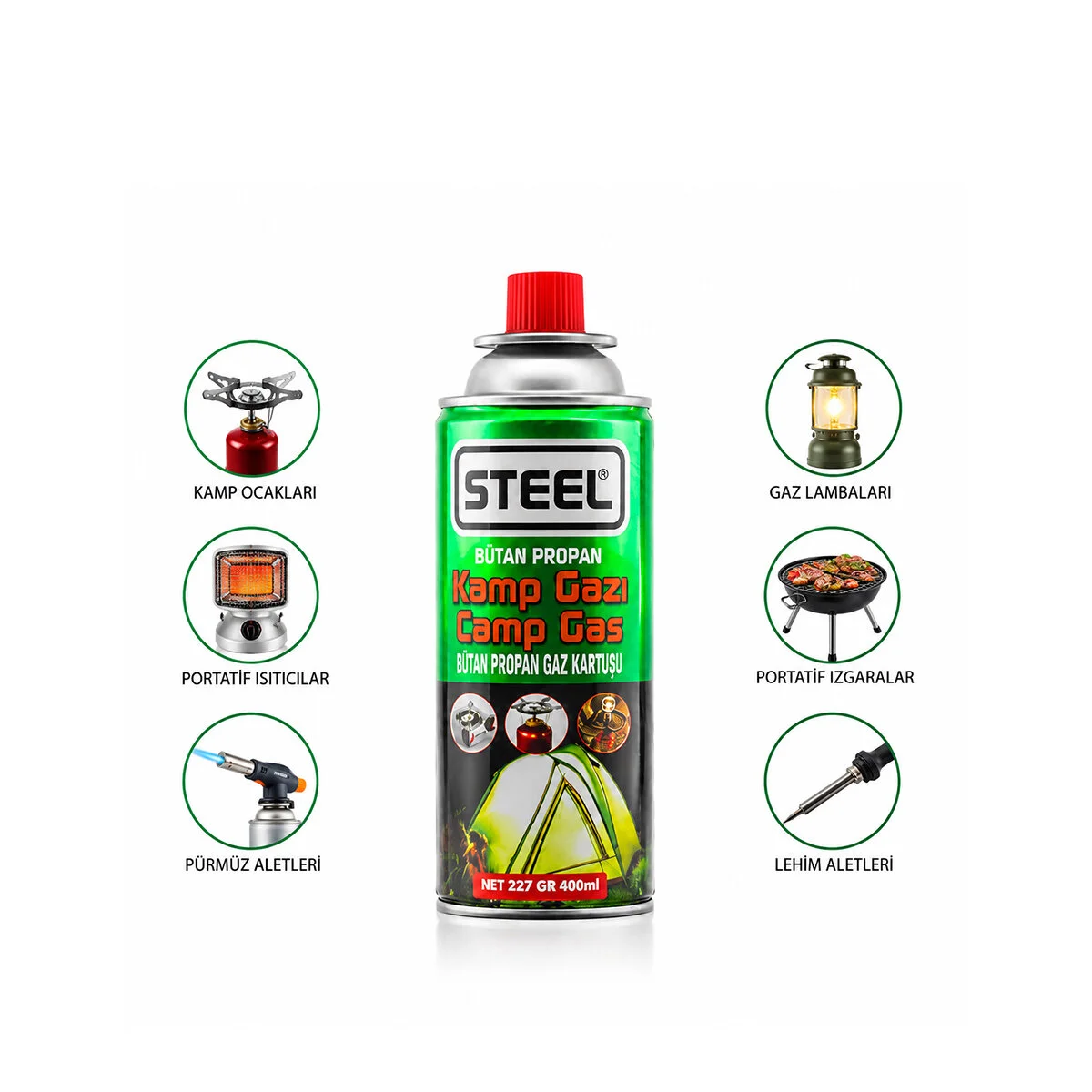Piknik - Kamp Bütan Gazı 220GR - 400ML